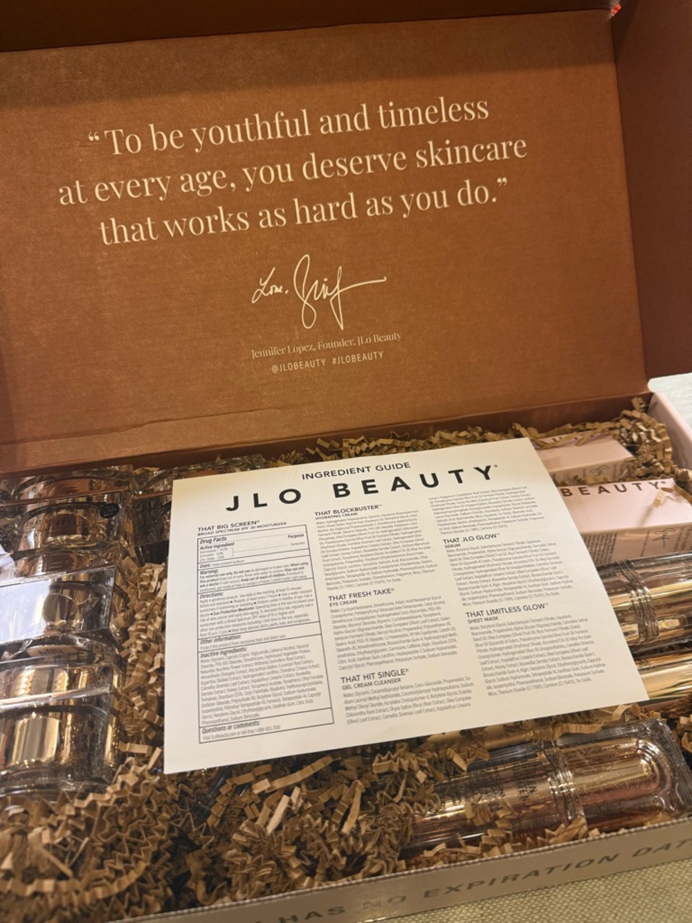 NEW JLO BEAUTY Women's Skincare Mega Set - Rose Gold